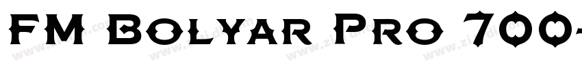 FM Bolyar Pro 700字体转换